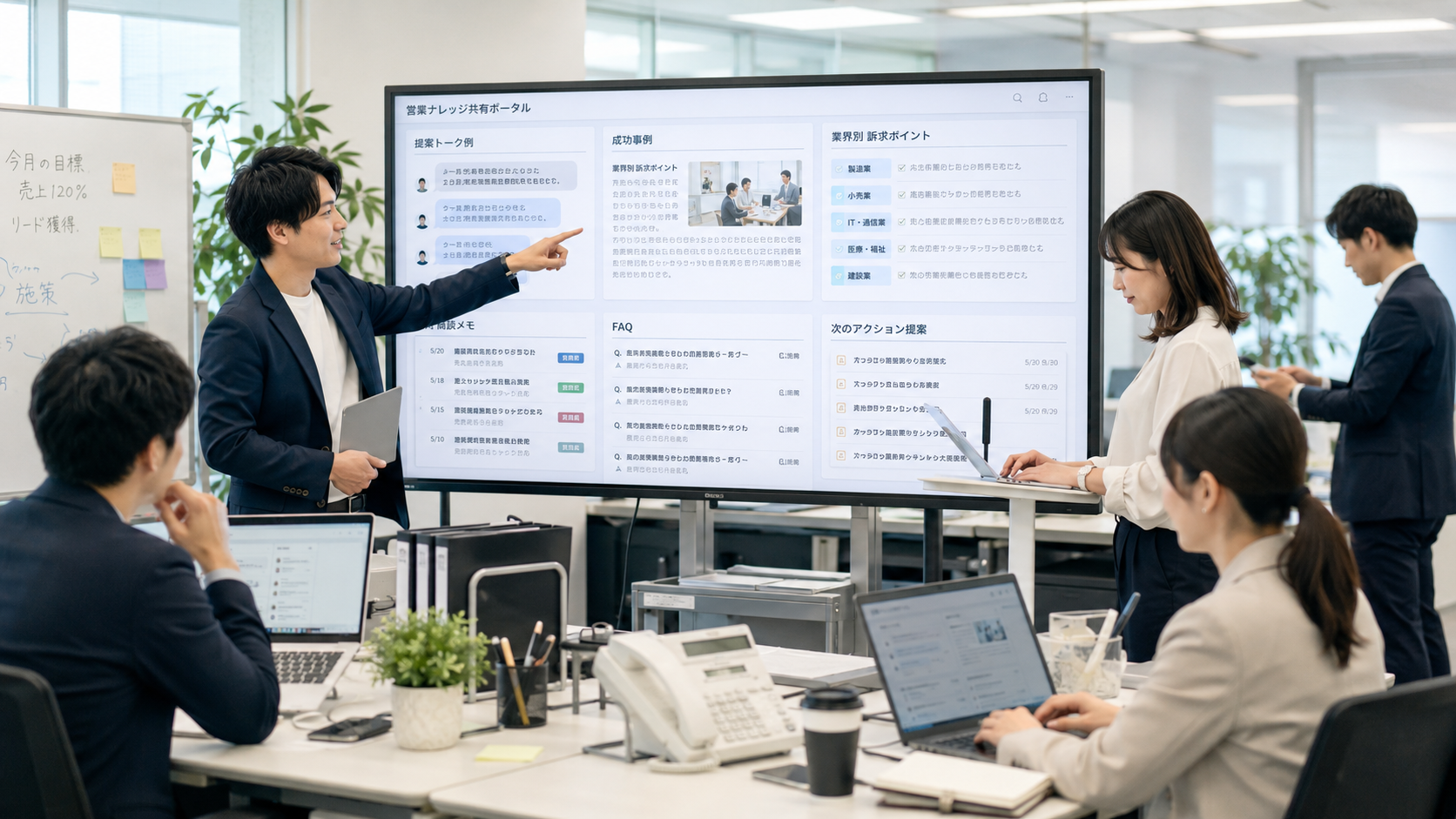 AIロープレの記録は、個人の練習にとどまらずチームのナレッジになる